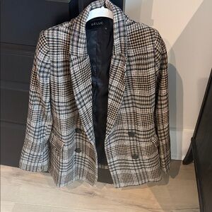 DE LUC Stylish Checkered Blazer